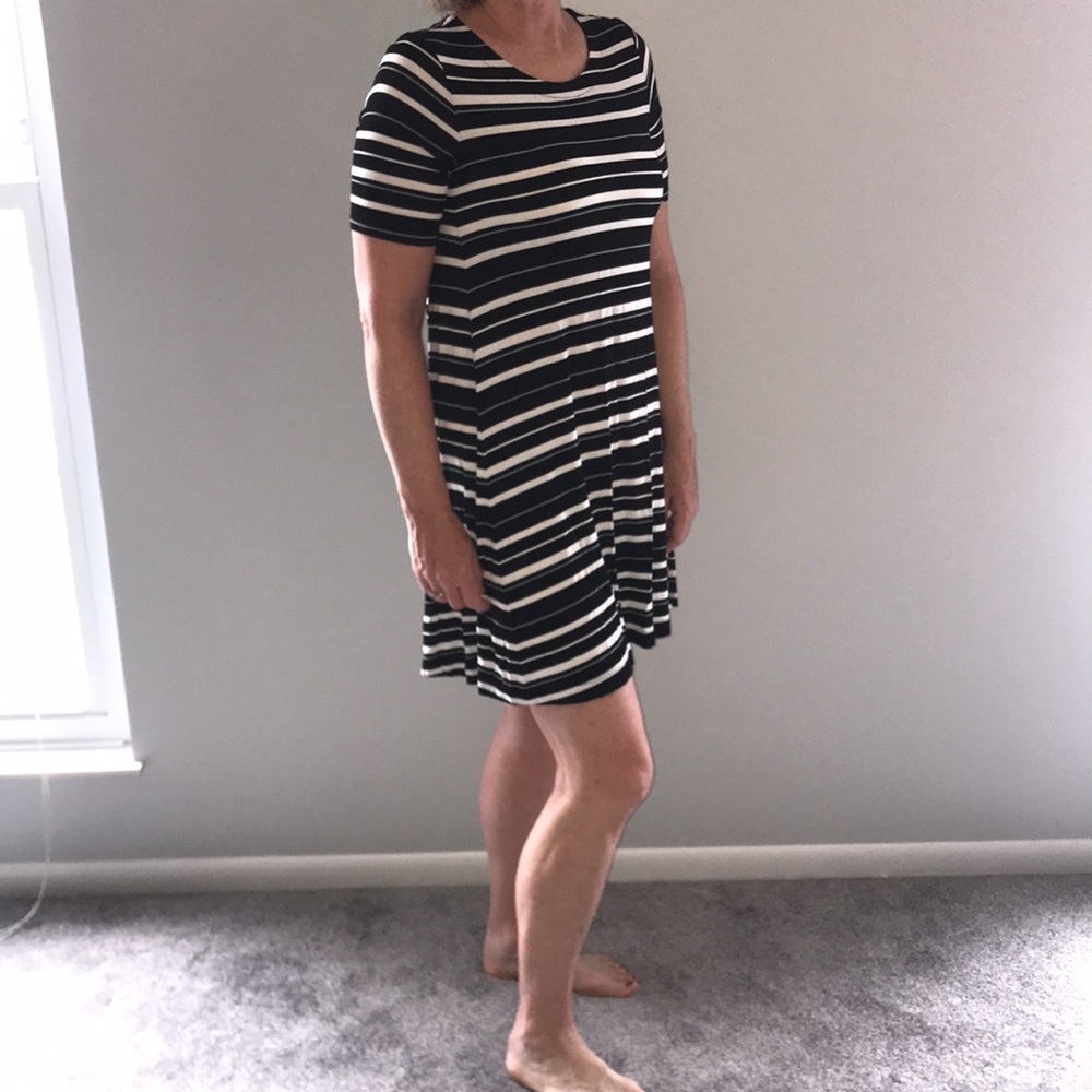 LOFT Striped Swing Dress - Size XS